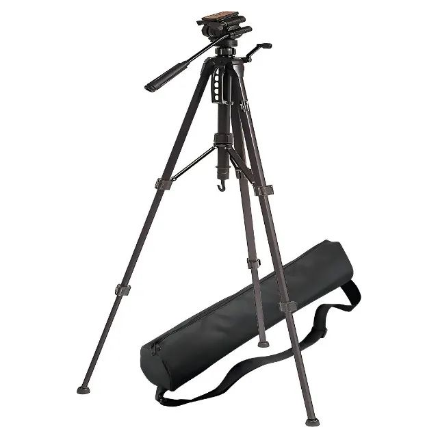 Tripé Weifeng WT-3716 com Cabeça Hidráulica - Altura máxima 1,60m - Suporta 3kg