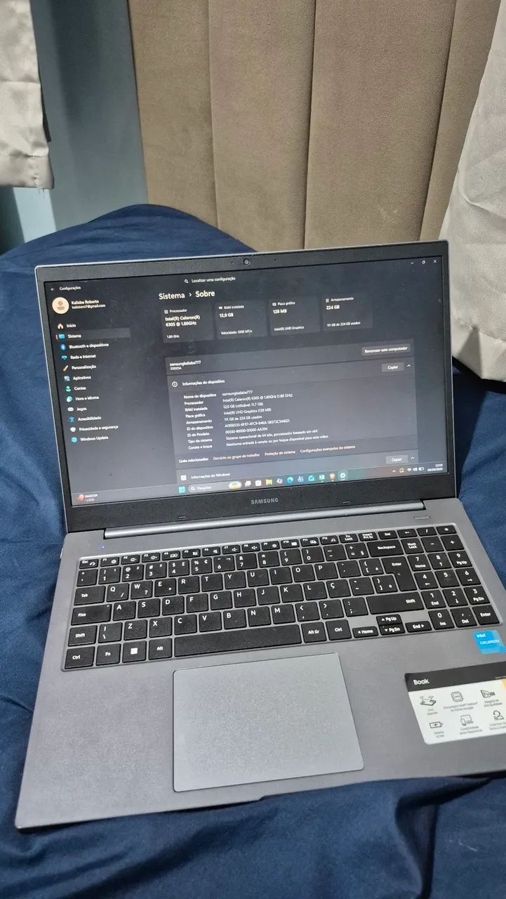 Notebook Samsung 12GB RAM + 224GB | Celeron | Windows 11 - Foto 2