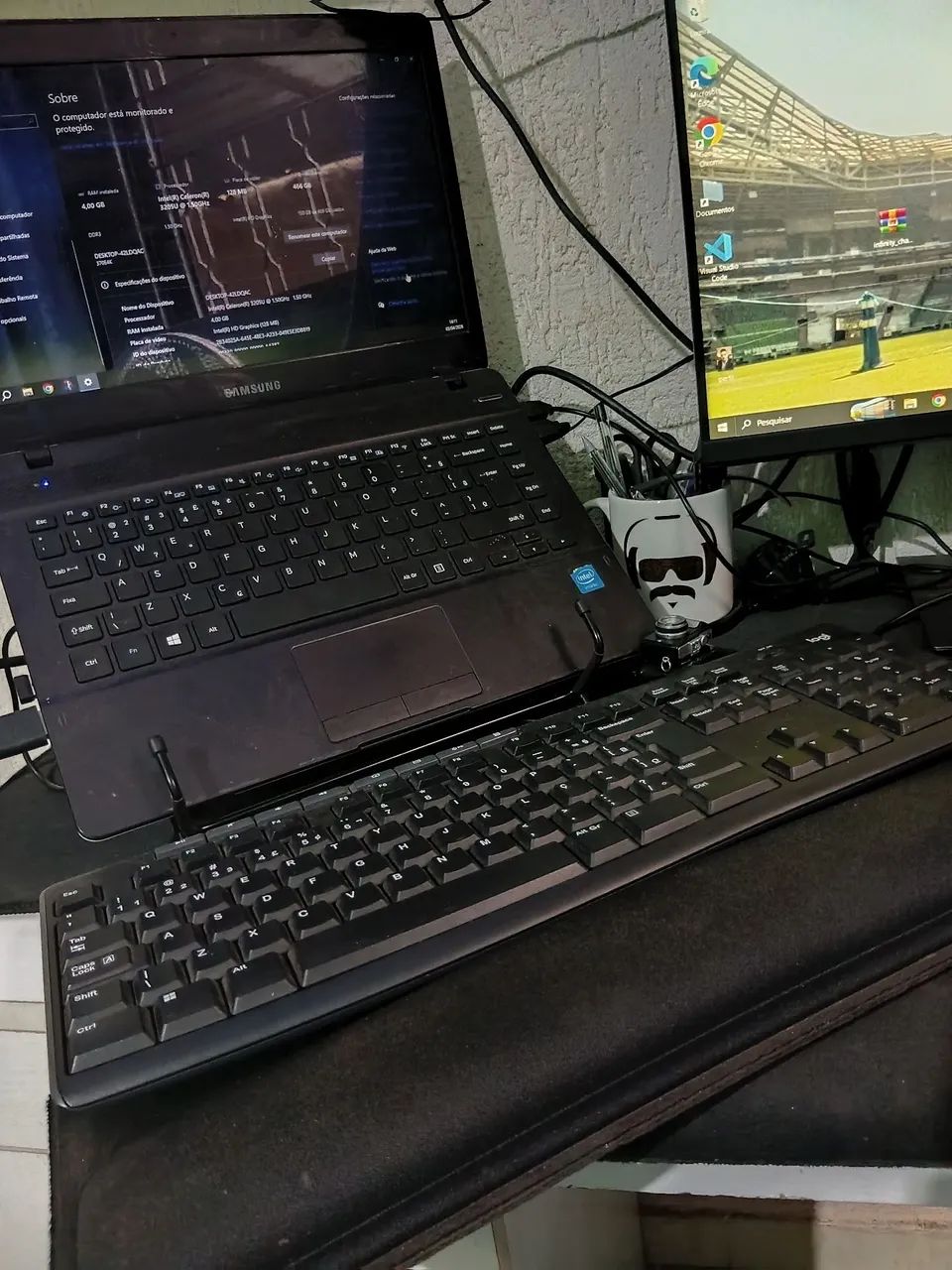 Notebook Samsung + teclado + mouse | 4GB RAM | HD 500GB - Foto 2