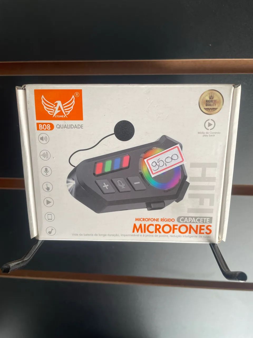 Fone de capacete 