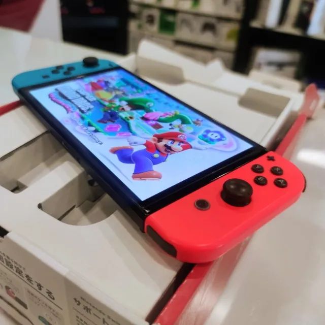 Console Nintendo Switch Oled Neon Desbloqueado 515GB + Frete