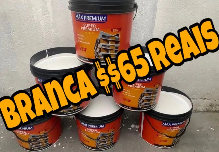Tinta látex acrílica fosca sem cheiro elimina o mofo só $$$ 65,00 reais preço de fábrica  - Foto 2