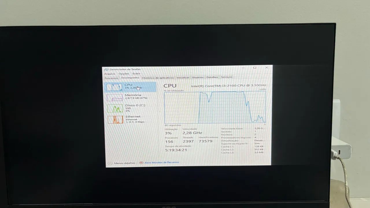 PC Completo Intel Core i3 | 8GB RAM | SSD | Ótimo para estudo e escritório - Foto 5