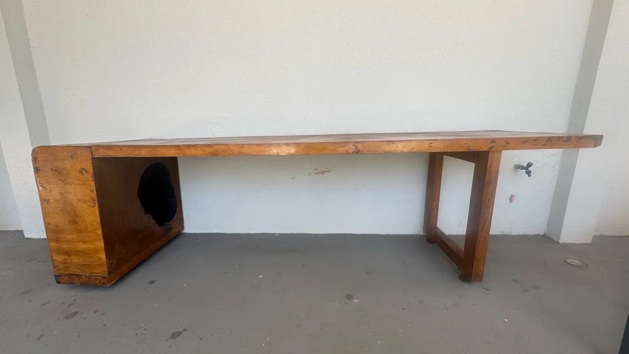 Mesa de madeira 0,70 x 2,60