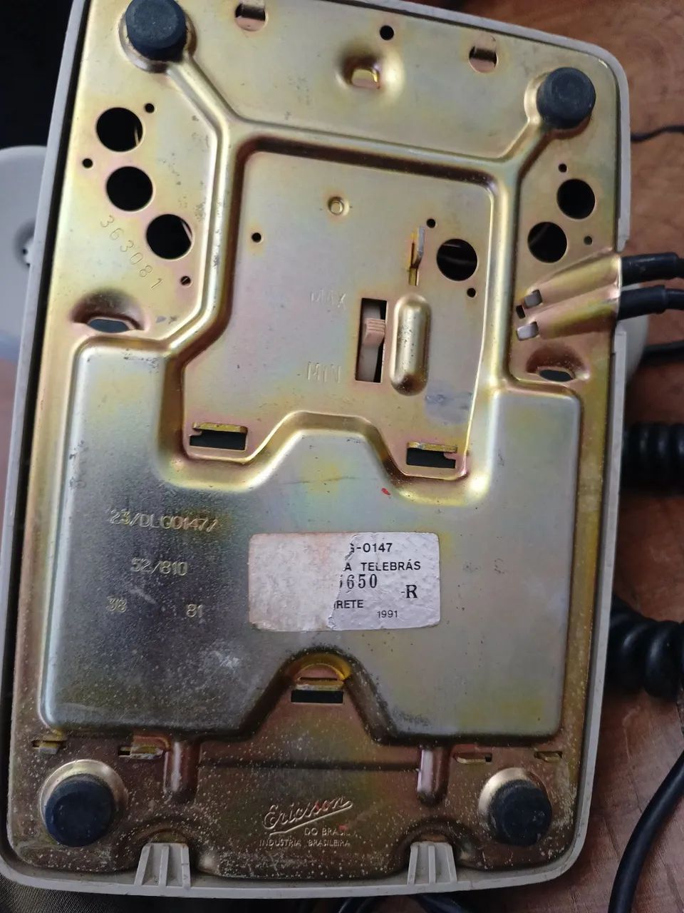 Telefone cinza antigo Antiguidade excelente estado  - Foto 3