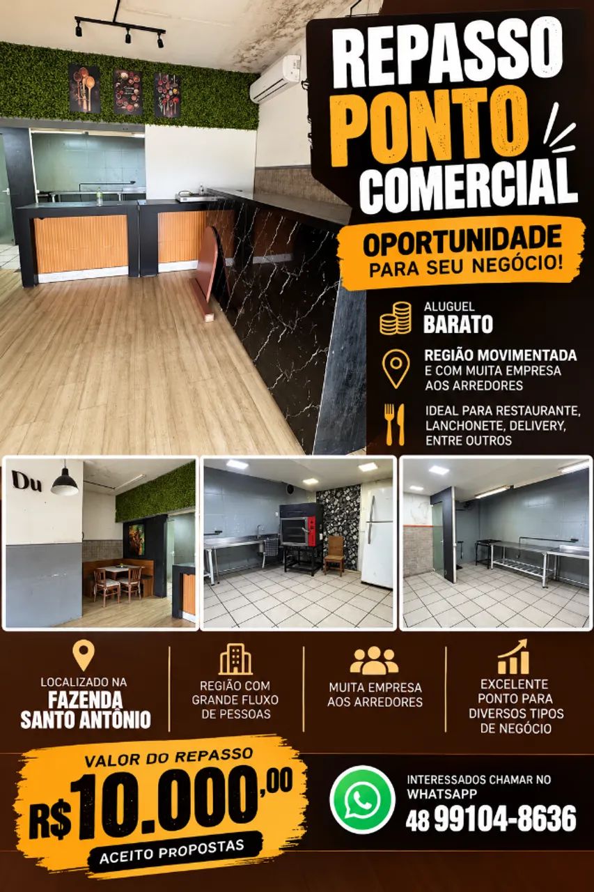 Repasso ponto comercial 