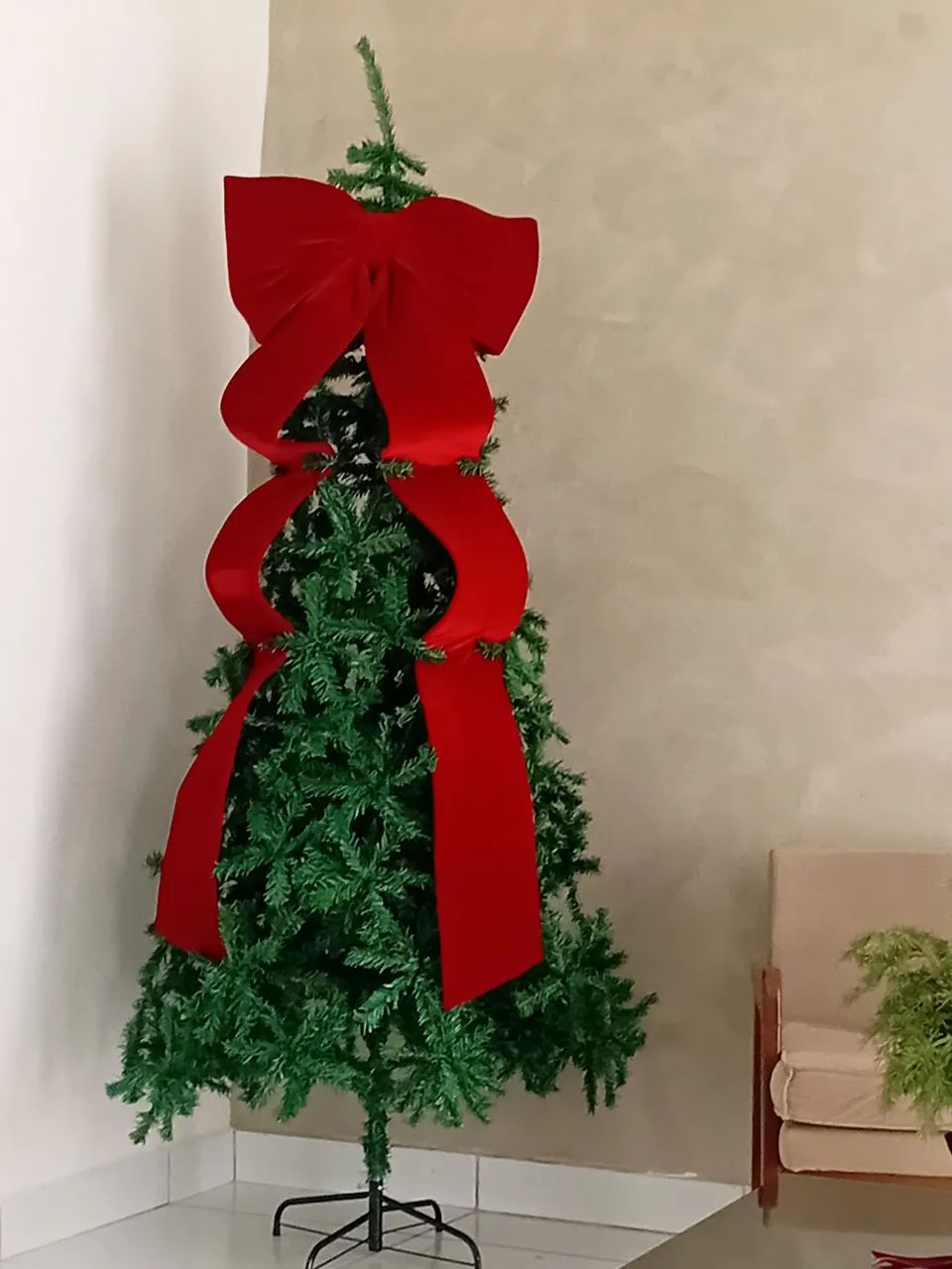 Saia e laço para decoração do natal - Foto 3