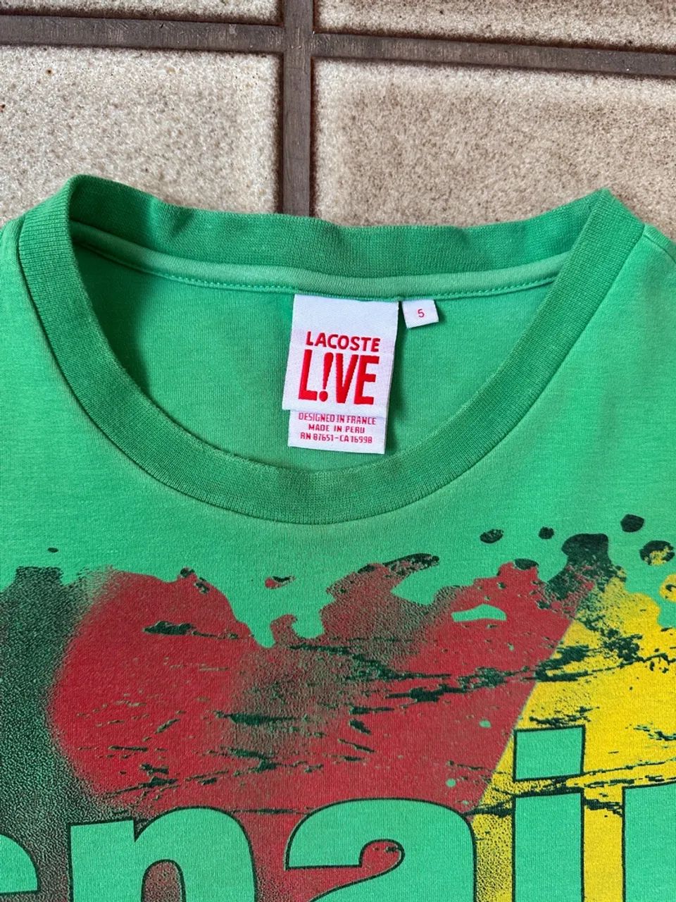 Camisa masculina Lacoste Espanha (P) - Foto 2
