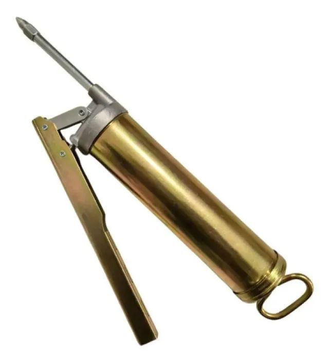 bomba de graxa engraxadeira manual capacidade 400 gramas bom-1664