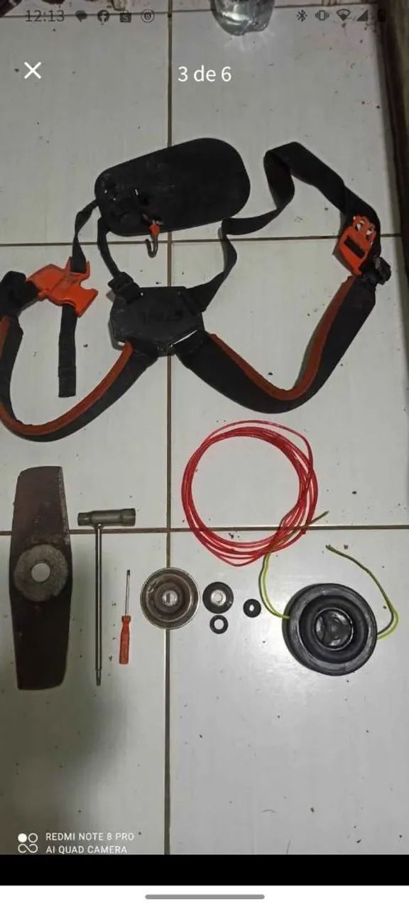 Roçadeira a gasolina nylon Stihl FS 120 usada - Foto 2