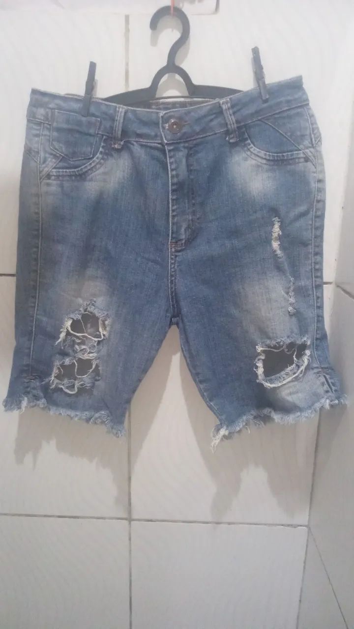 Bermuda Jeans Moça Vip Denim Feminino N:42