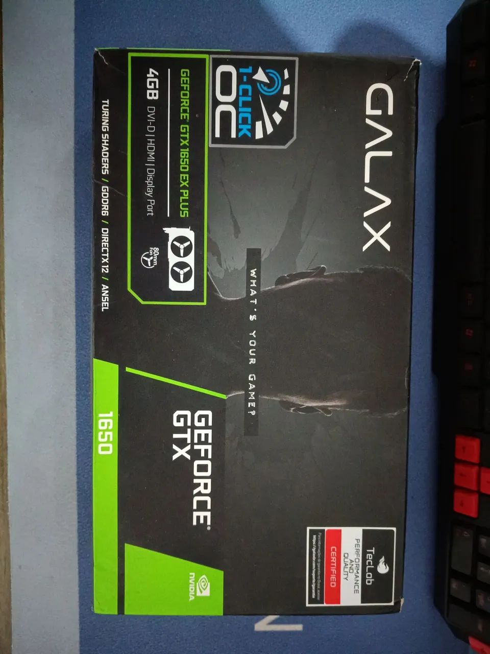 GTX 1650 com defeito.