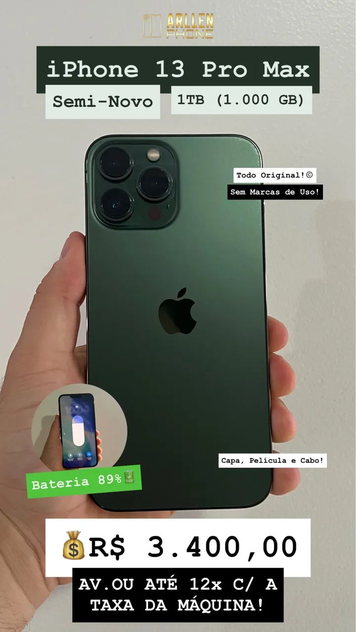 iPhone 13 Pro Max 1TB 90% Original 