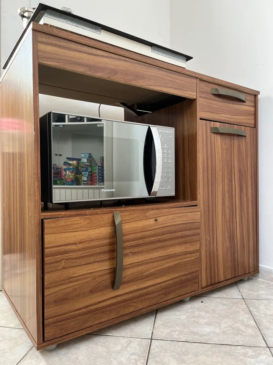 Cooktop de indução + Base + Microondas