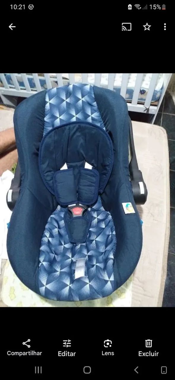 Carrinho de bebê com bebê conforto  - Foto 4