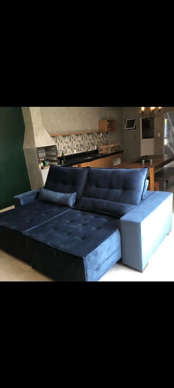 Sofá chaise 5 lugares lindíssimo e confortável  - Foto 4