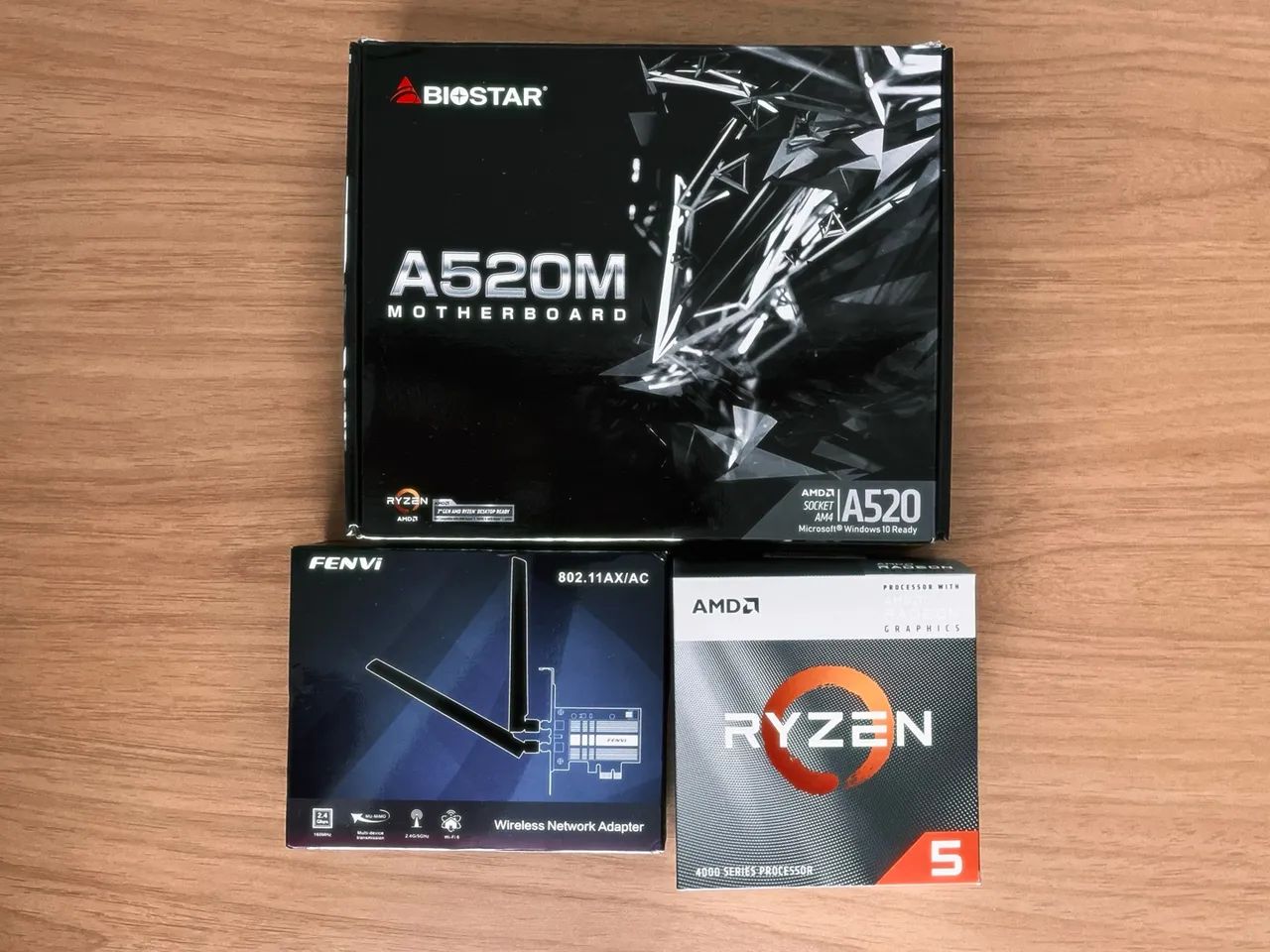 Kit Processador + Placa-Mãe - CPU Ryzen 5 4600g + A520 - Foto 2
