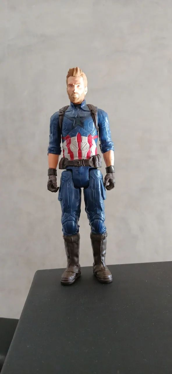 Boneco Capitão America 30cm - marvel hasbro - Foto 2