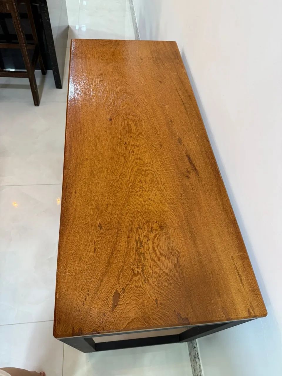 Mesa / Bancada Multiuso - Madeira + Estrutura em Ferro | 110x45x75 - Foto 3