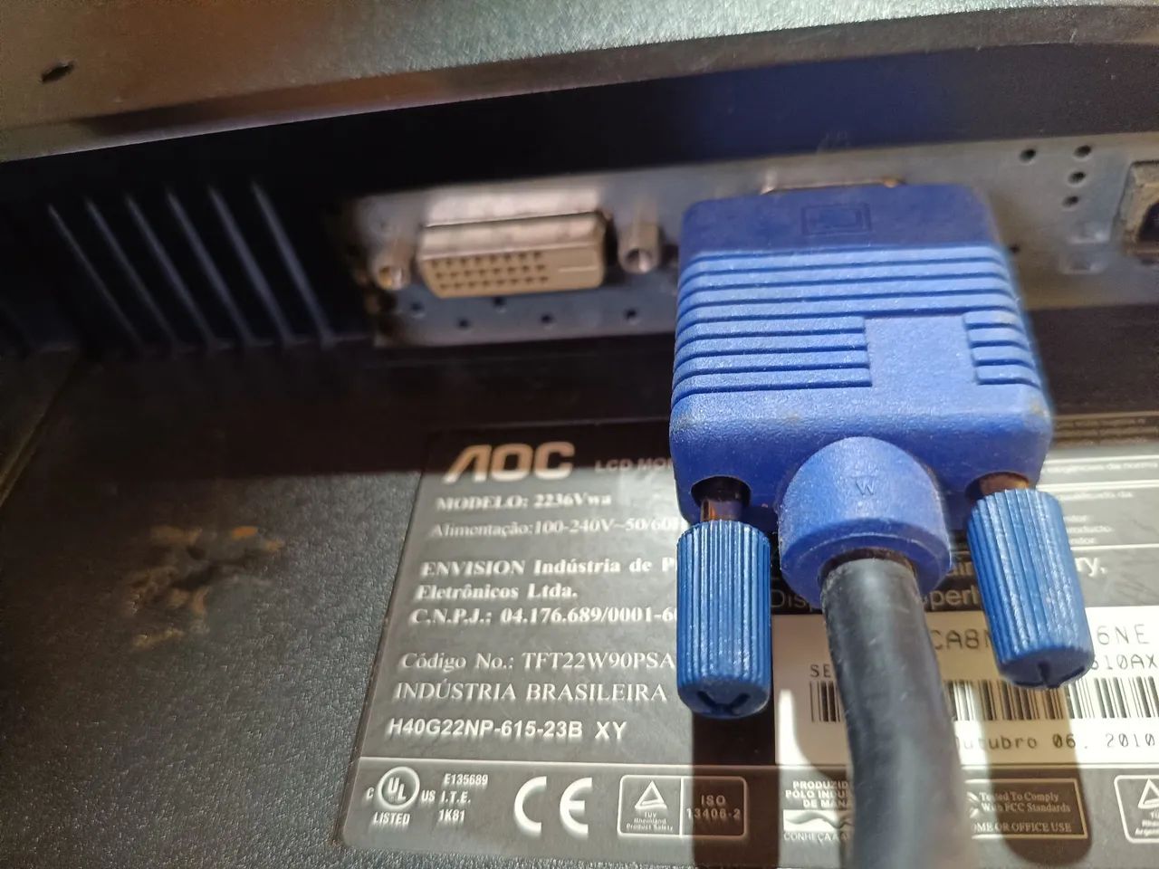Monitor AOC 21,5" LCD Full HD  - Foto 3