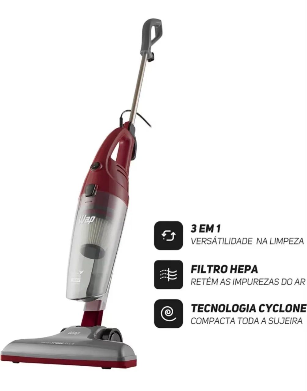 Vendo aspirador vertical high speed plus Wap  - Foto 3