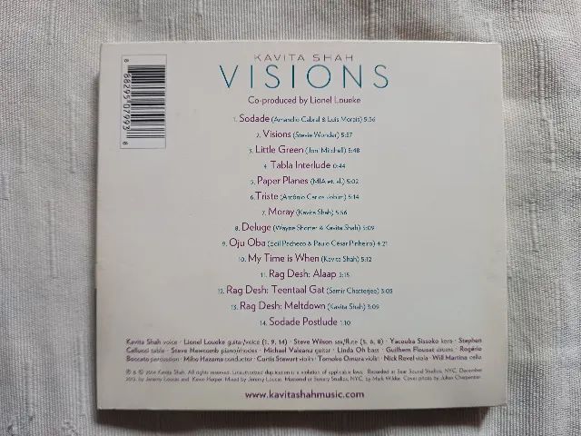 Cd Kavita Shah - Visions - Importado U.S.A. - C/ Dedicatória - Ótimo Estado - Foto 4