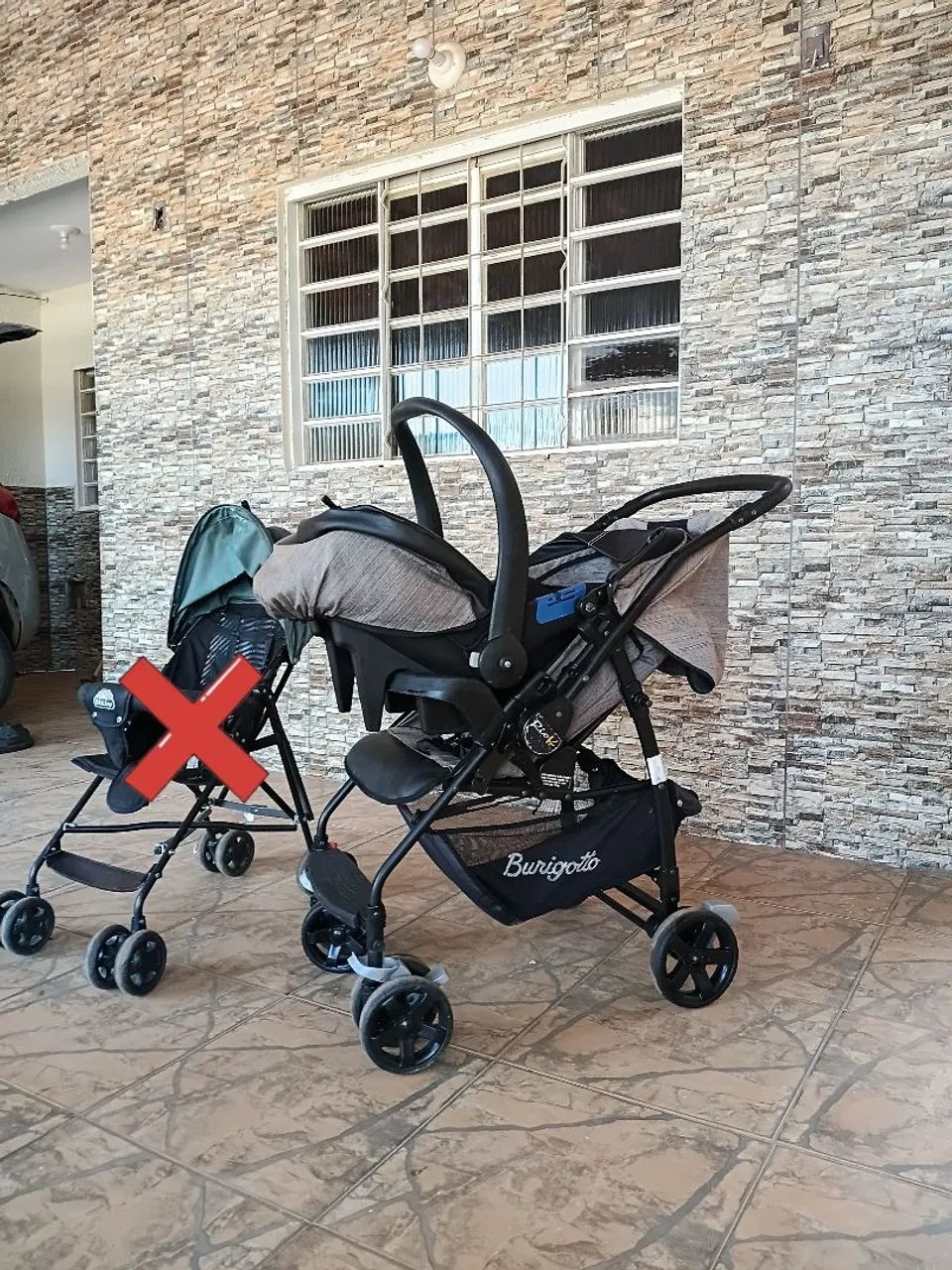 Carrinho e Bebê conforto burigotto - Foto 2