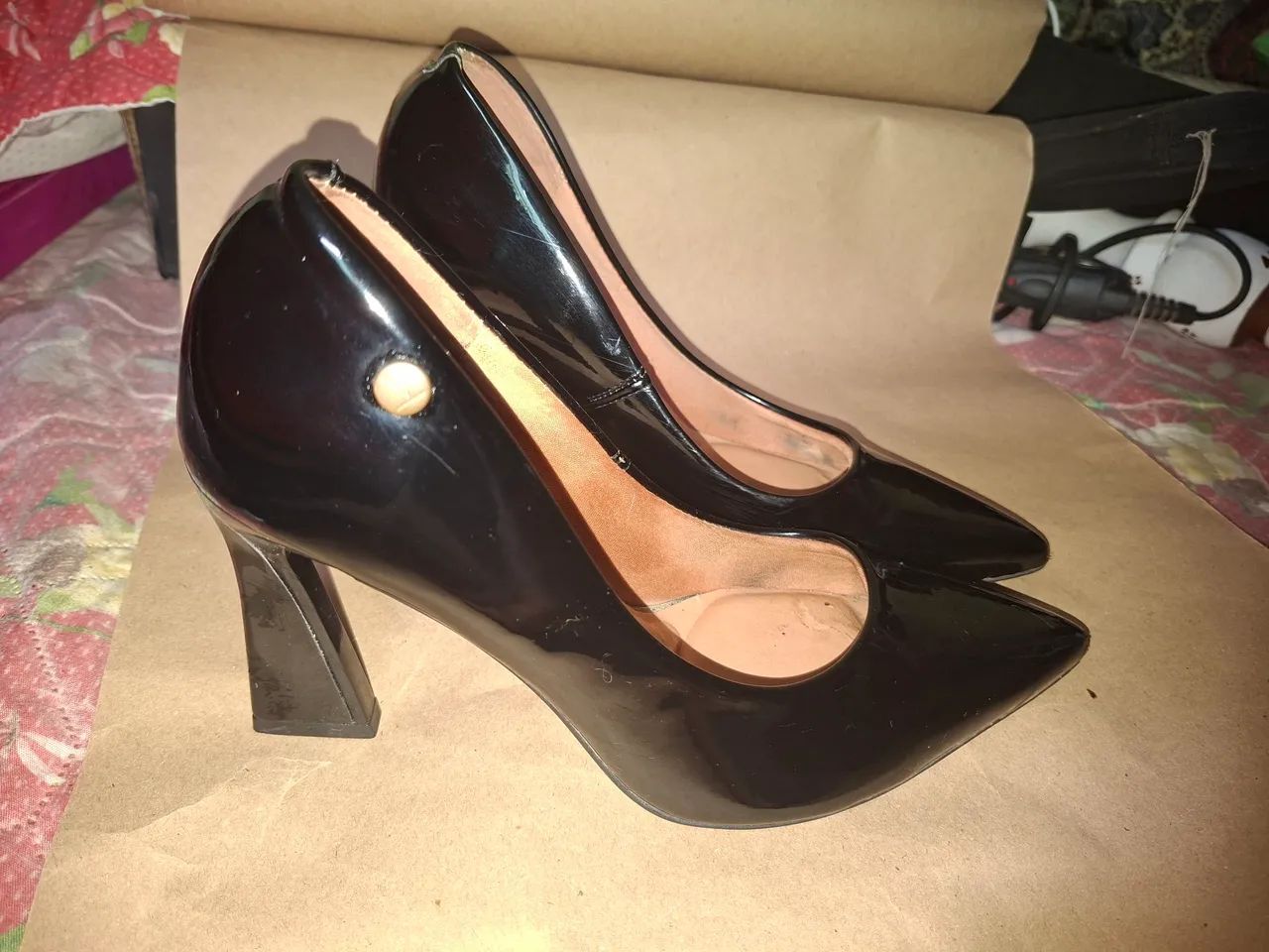 Scarpin Vizzano Preto tamanho 37