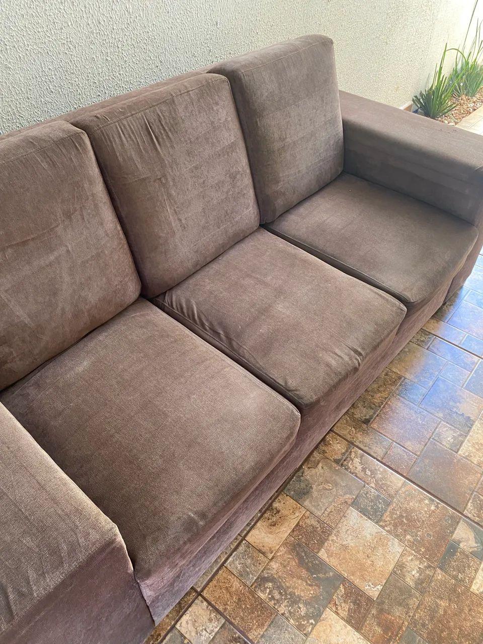 Lindo Sofá 3 Lugares Suede  - Foto 4