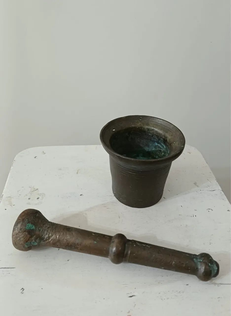 Pilão de bronze 