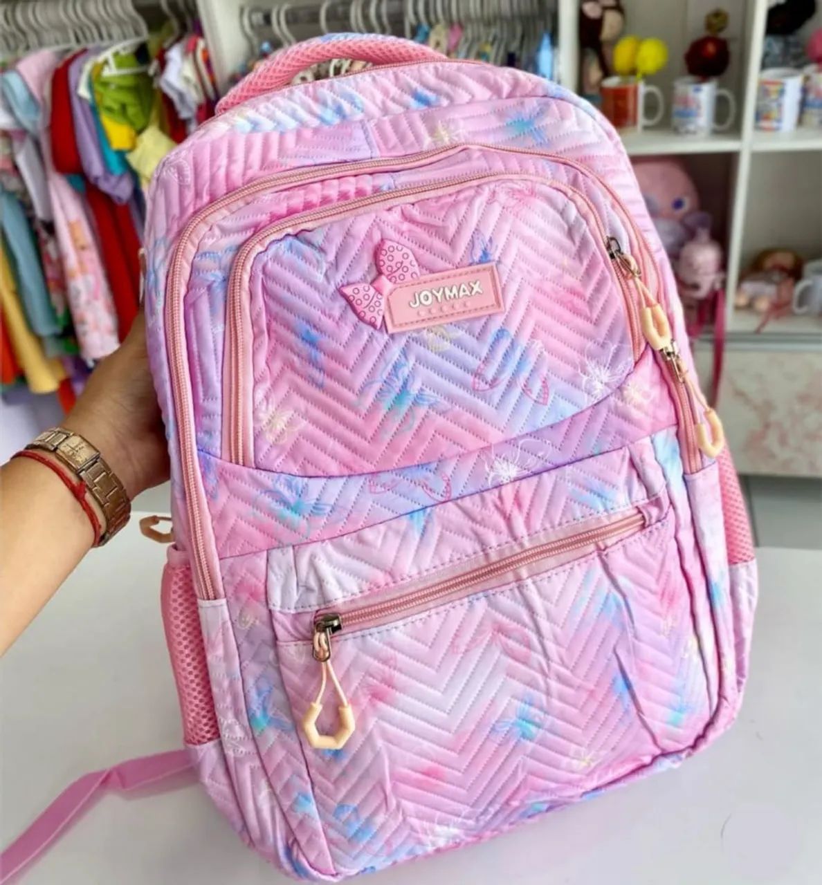 Mochila Juvenil Rosa  - Foto 2