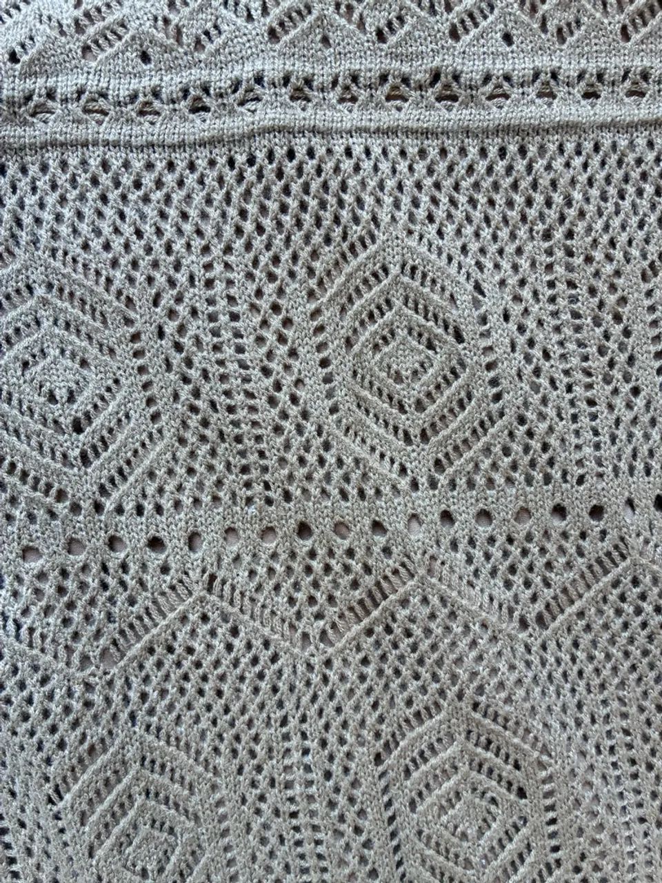 Vestido crochê nude com forro - Foto 5