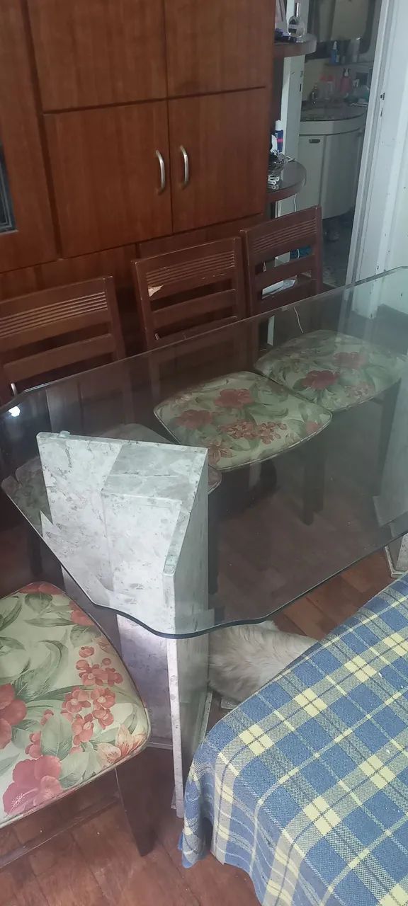Mesa tampo de vidro  - Foto 3