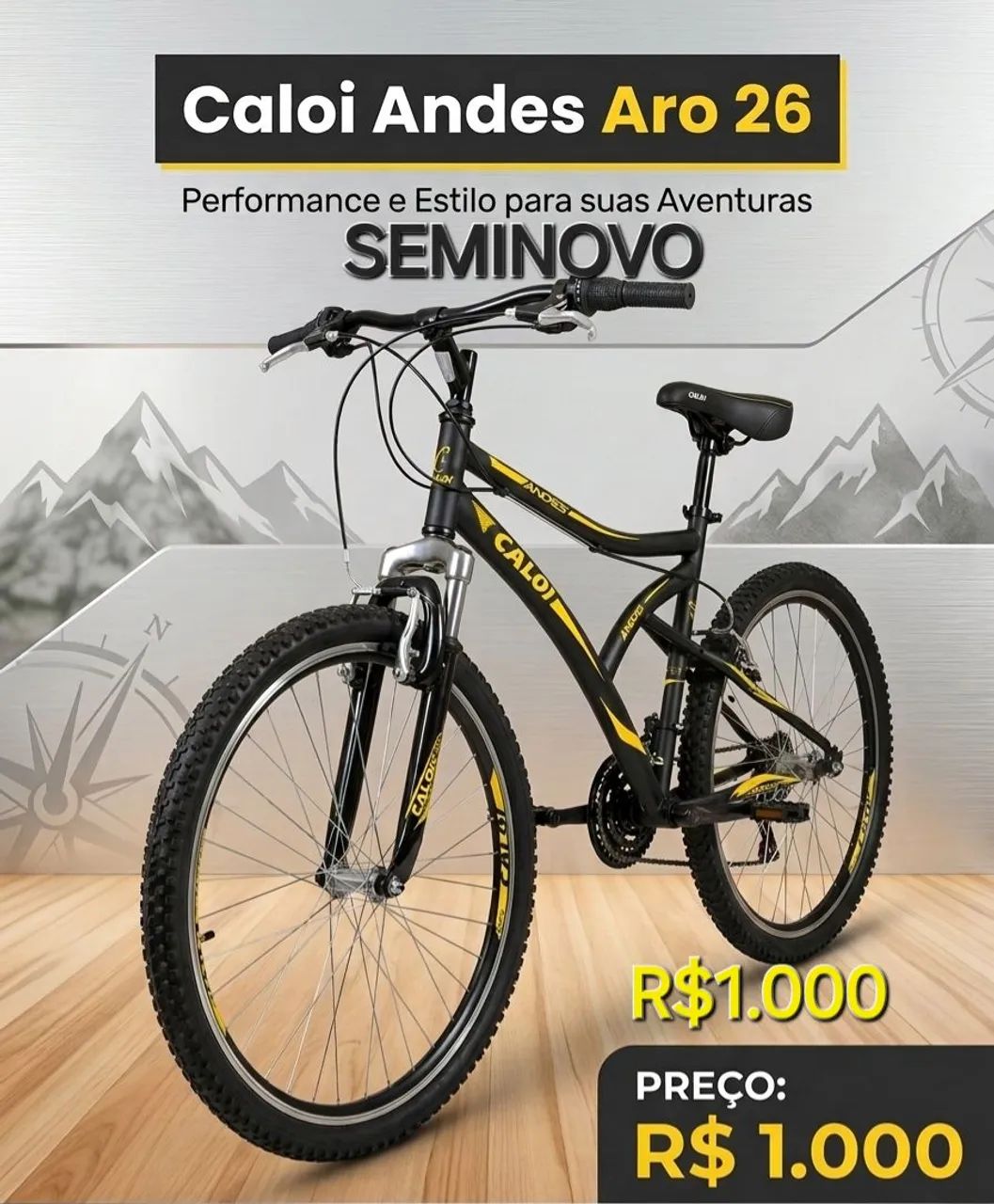 Bicicleta Caloi usada