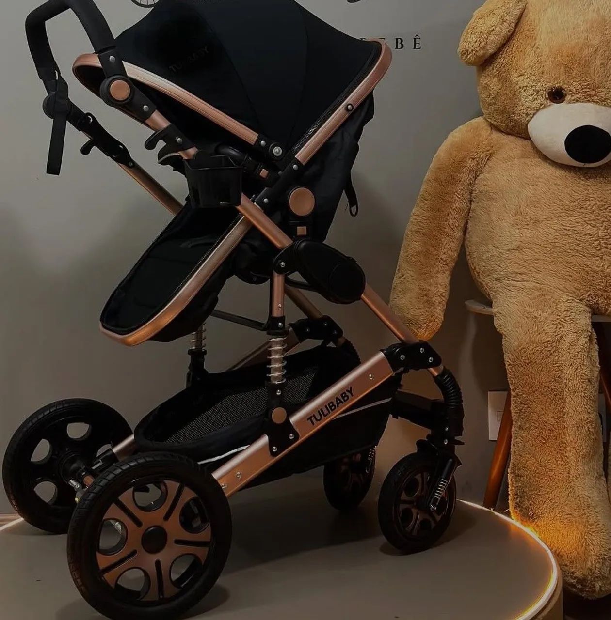 Conjunto Europeu.Carrinho + bebê conforto  - Foto 4
