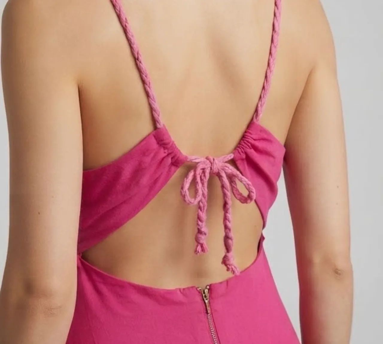 Vestido Longo Fúscia/Rosa Pink Estilo Boho Chic - Tam. M - Foto 2