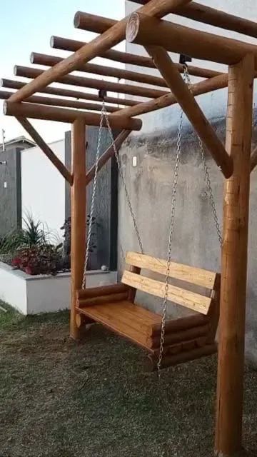 Balanço de eucalipto para área externa  - Foto 2