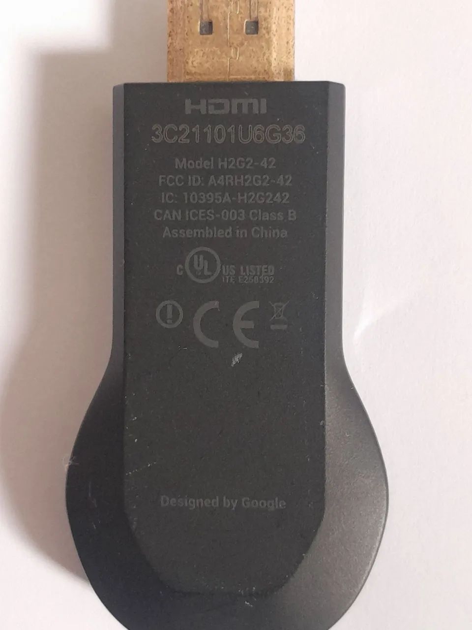 Google Chromecast de 1ª Geração (Modelo H2G2-42) - Foto 3