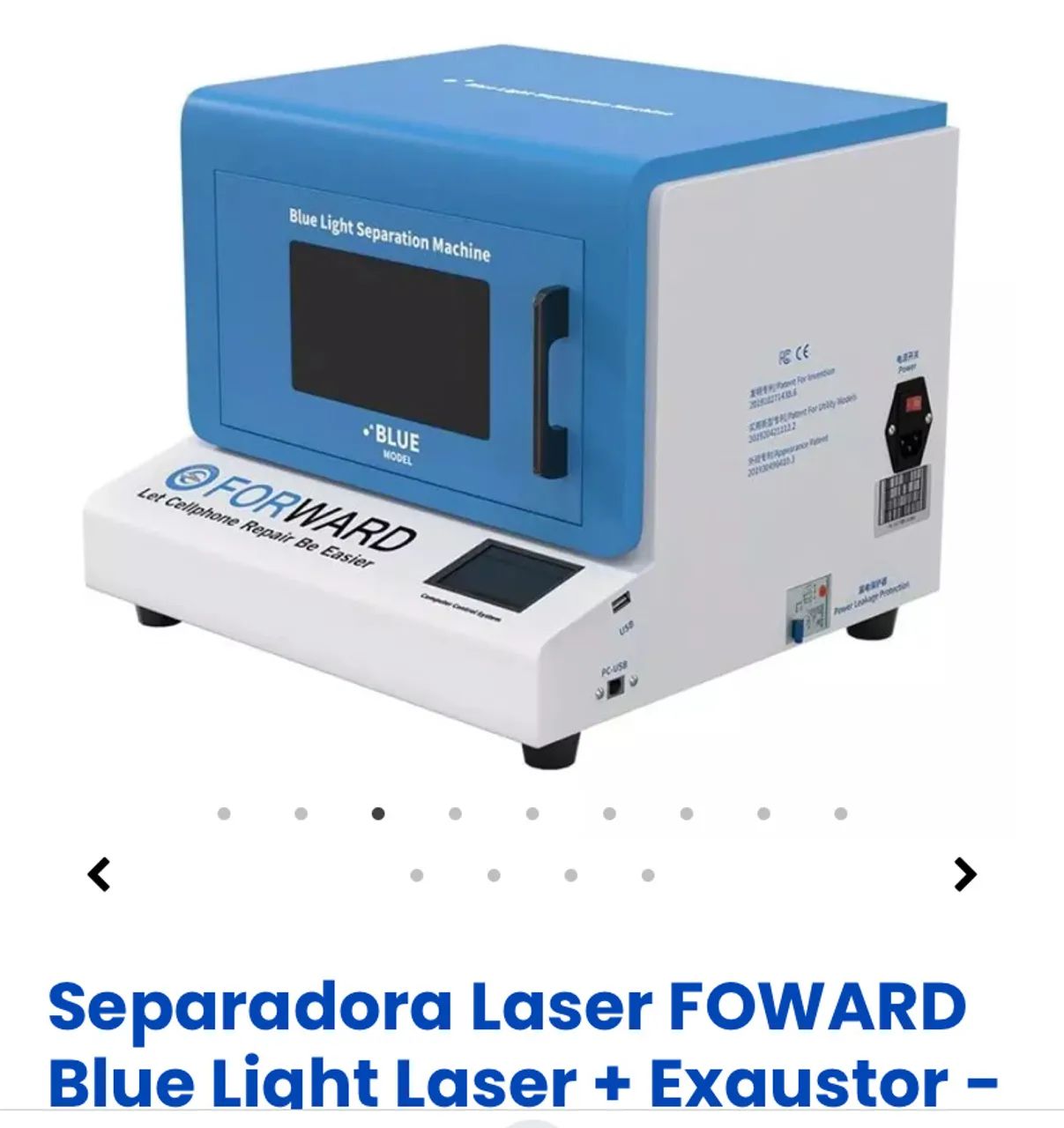 Separadora Laser FOWARD Blue Light Laser + Exaustor - - Foto 3