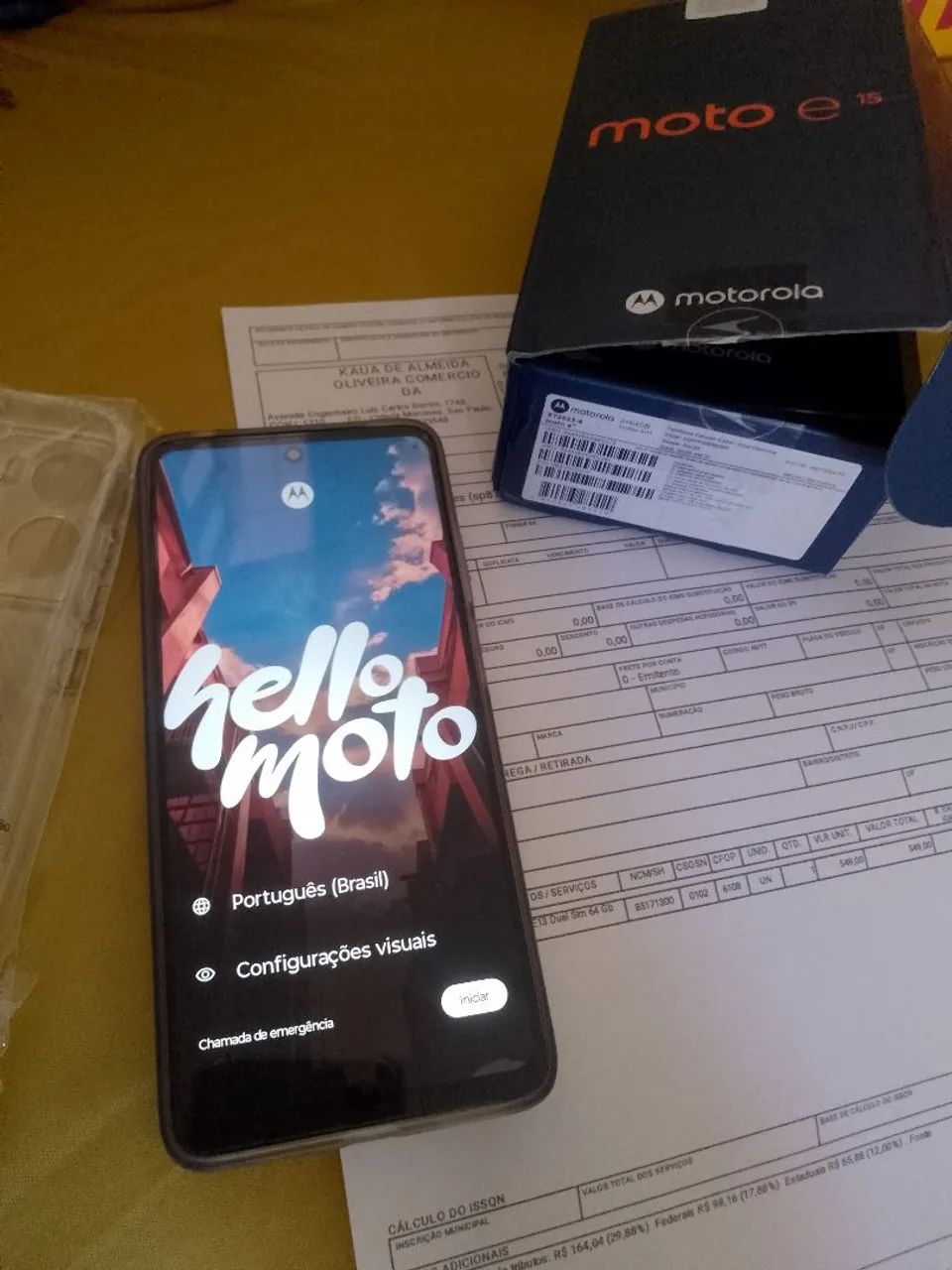 Vendo celular moto e15 