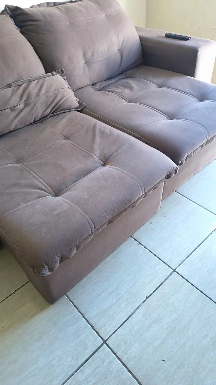 Sofá reclinável cama 2 lugares - Foto 2