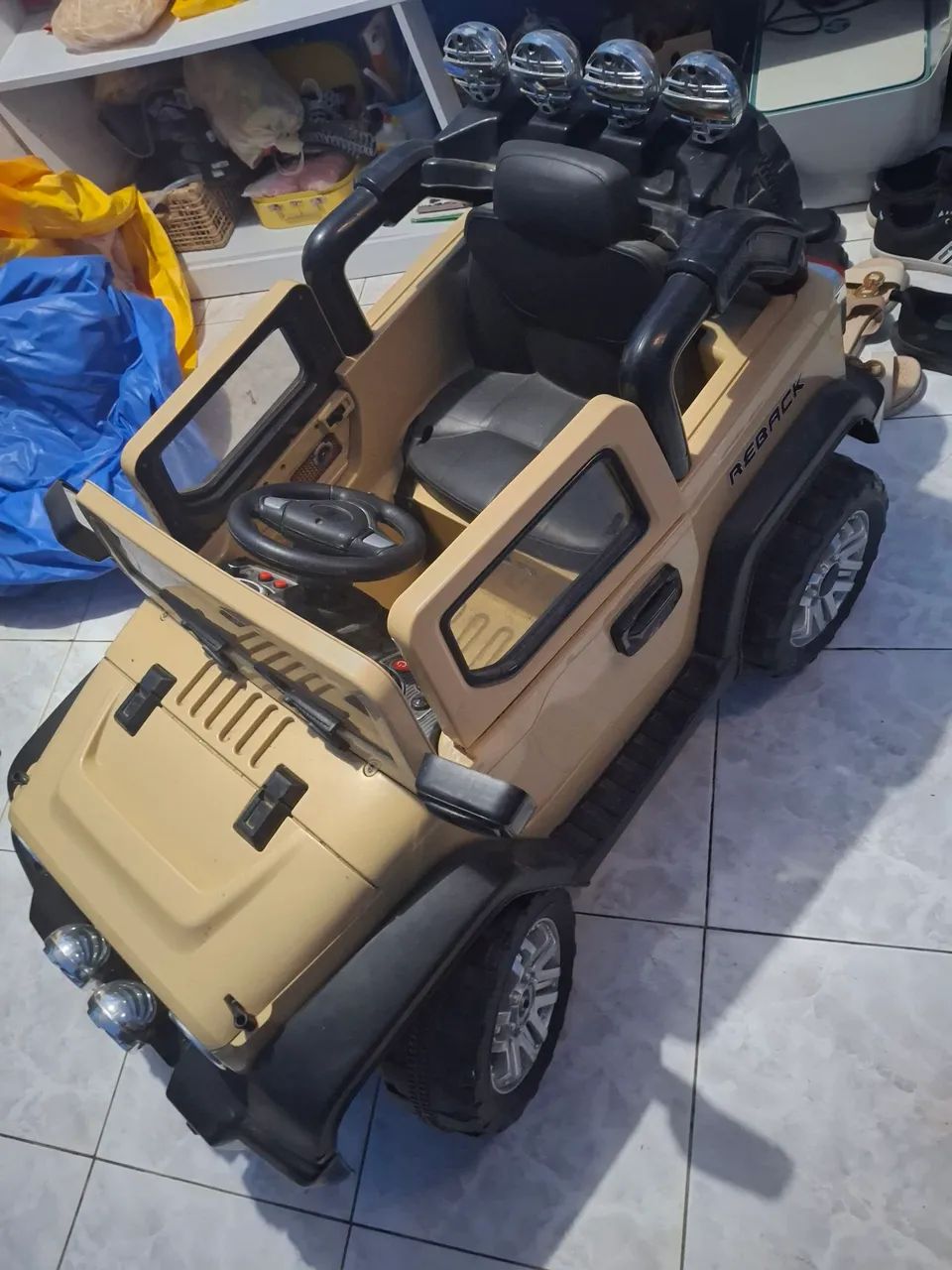 Carro elétrico mini jipe 12v - Foto 2