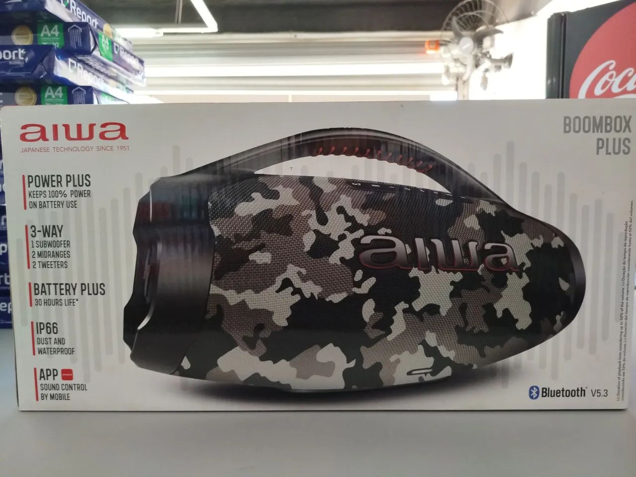 CAIXA DE SOM AIWA BOMBOX PLUS 