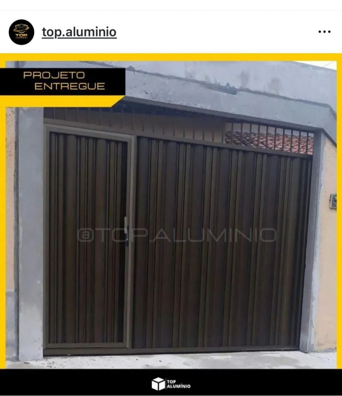 Portao de alumínio especial para sua garagem  - Foto 3