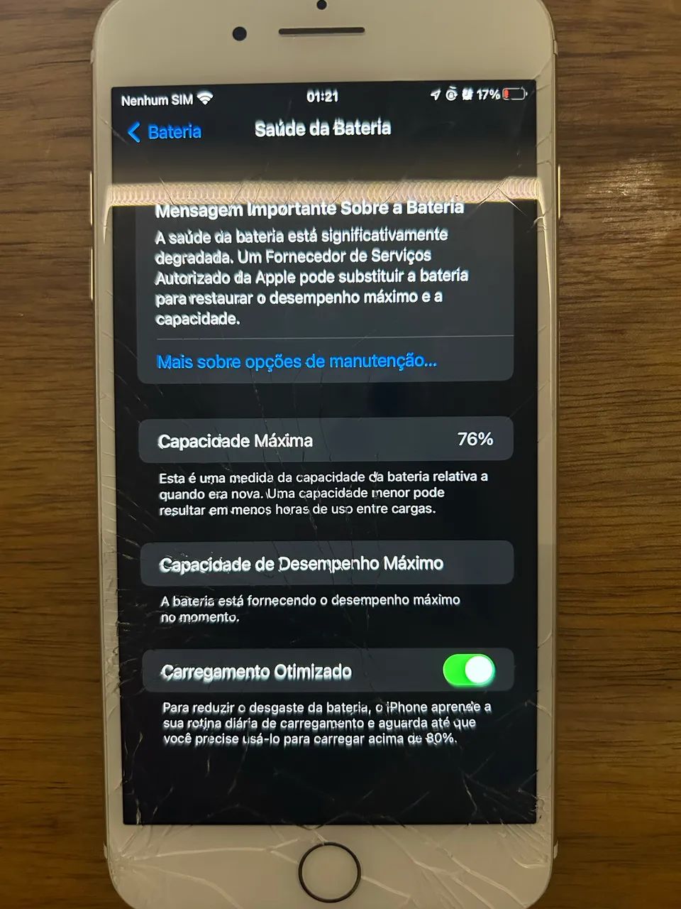 iPhone 7 plus (tela trincada mas funciona TUDO) - Foto 2