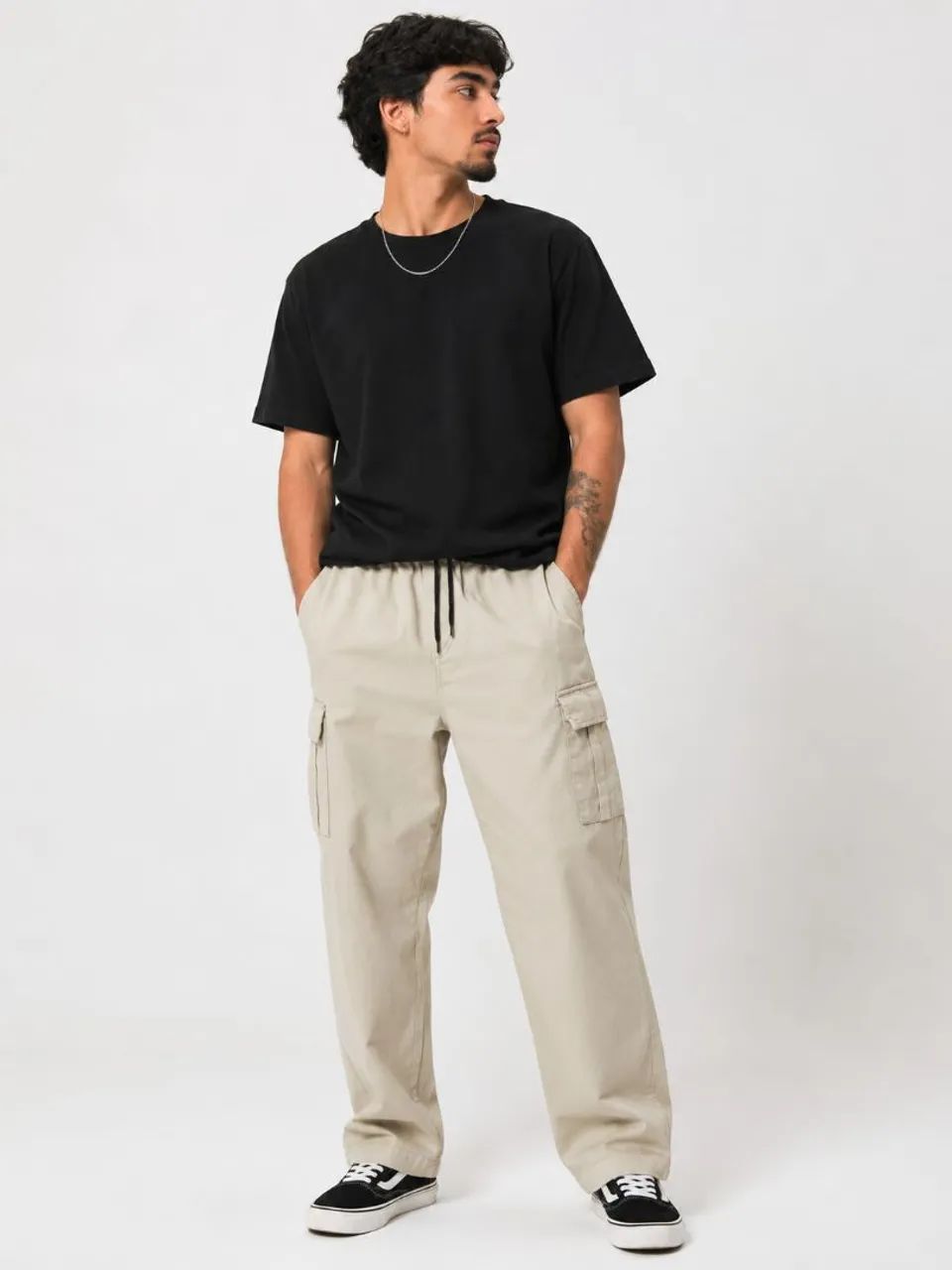 Calça cargo caqui GG