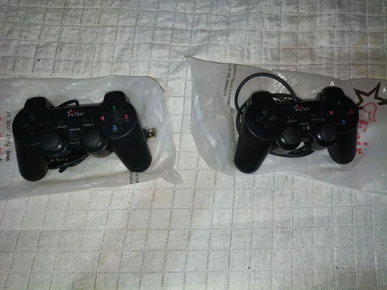 kit 2 controles usb estilo ps2