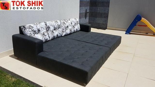 Sofá para área de piscina SF338 revestido em material impermeável