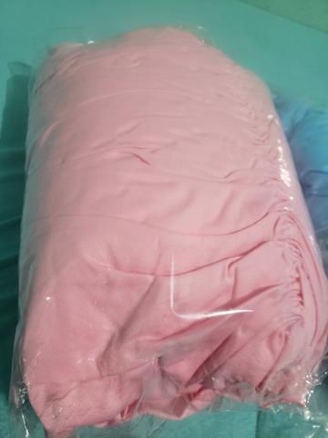 Capa para sofá de canto rosa claro