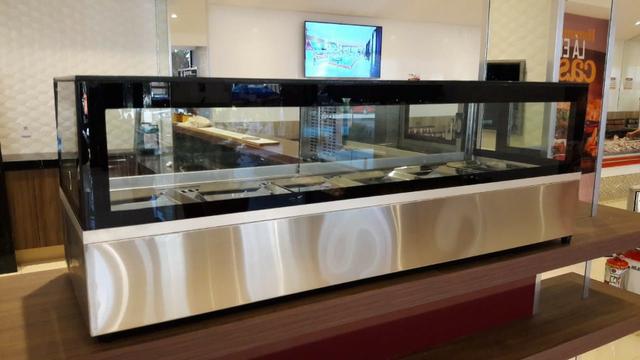 Vitrine refrigerada de sobrepor, para doces e bolos, Direto da fábrica